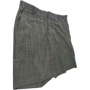 Nike Tiger Woods Collection Mens Plaid Flat‎ Front Golf Shorts 359317 Size 36